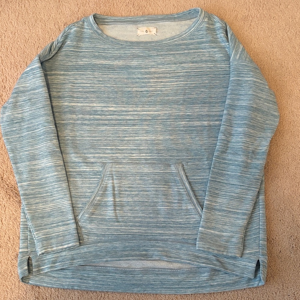 Lou & Grey Light Blue Crew Neck Sweater